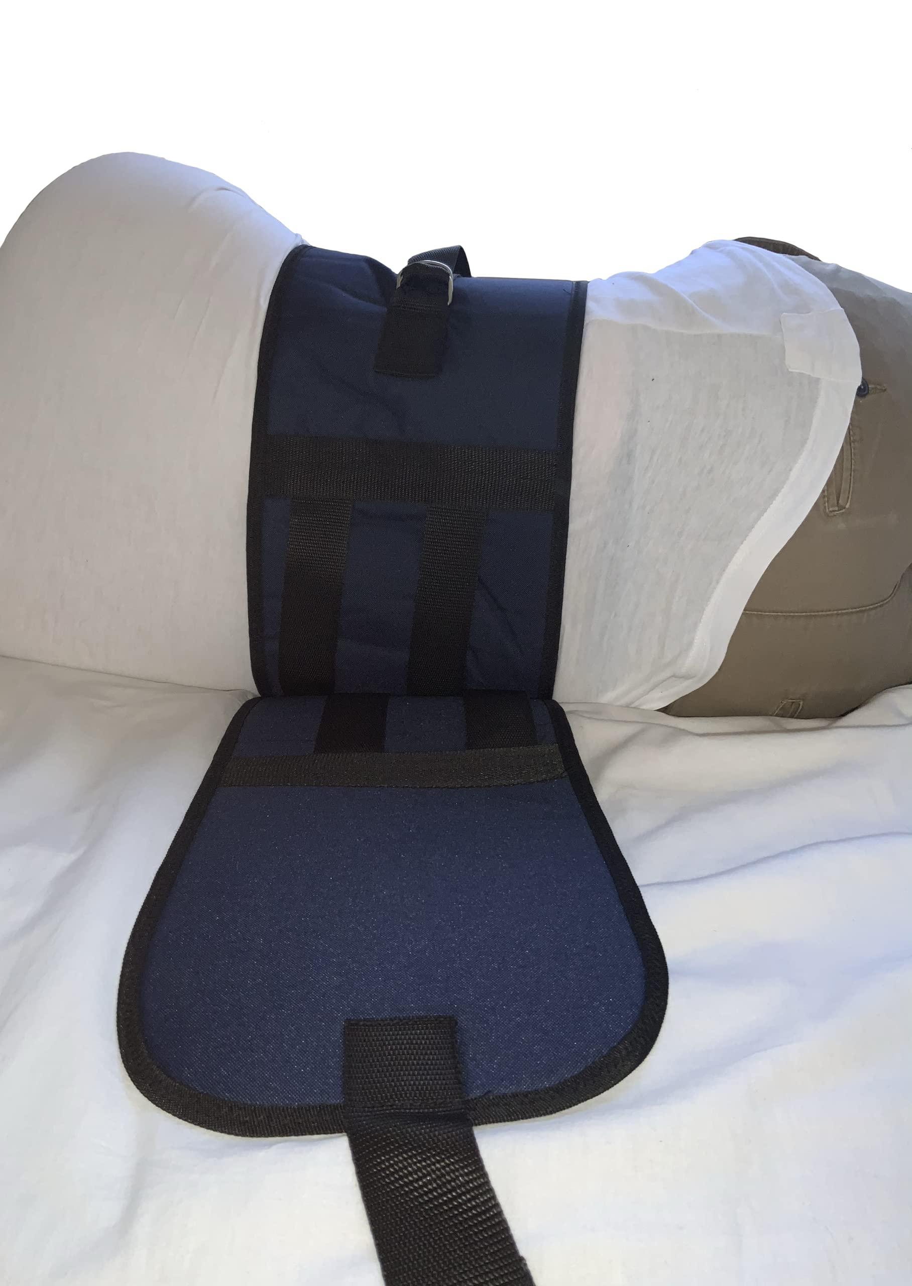Cintura addominale per letto - Cintura di sicurezza per letto per adulti con chiusura in velcro per letti da 90 a 150 cm con fissaggio alla struttura del letto.