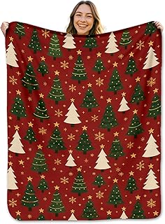 12 Christmas Bedroom Ideas for Cozy Festive Seasonal Style 35 Red Christmas Tree Blanket, Flannel Christmas Throw Blanket, Lightweight...