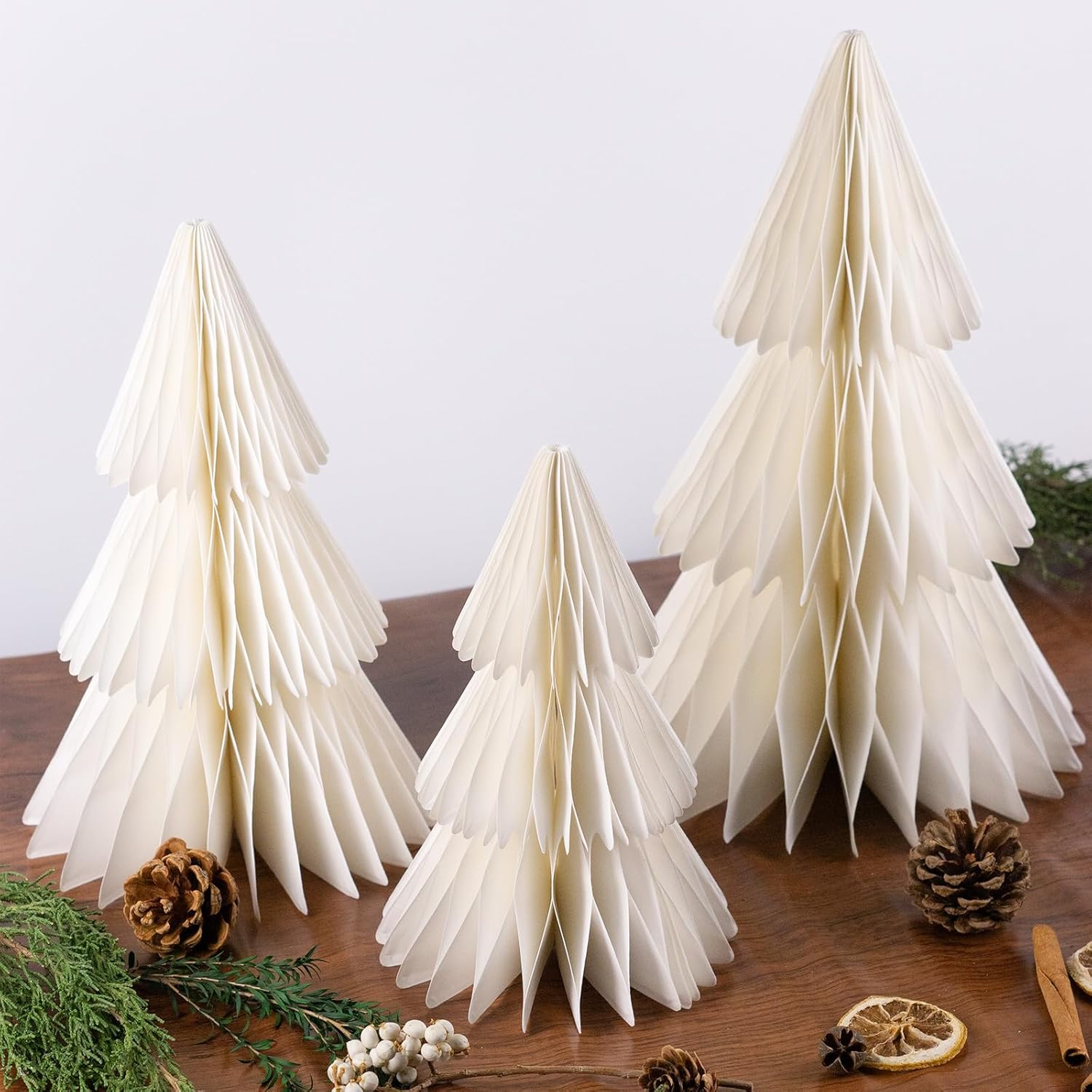 6 Pcs Honeycomb Christmas Tree, 3D Paper Trees Table Centerpiece, 6-12 Inches Christmas Tree Home Decoration Indoors Christmas Decorations Xmas Party Holiday Decor