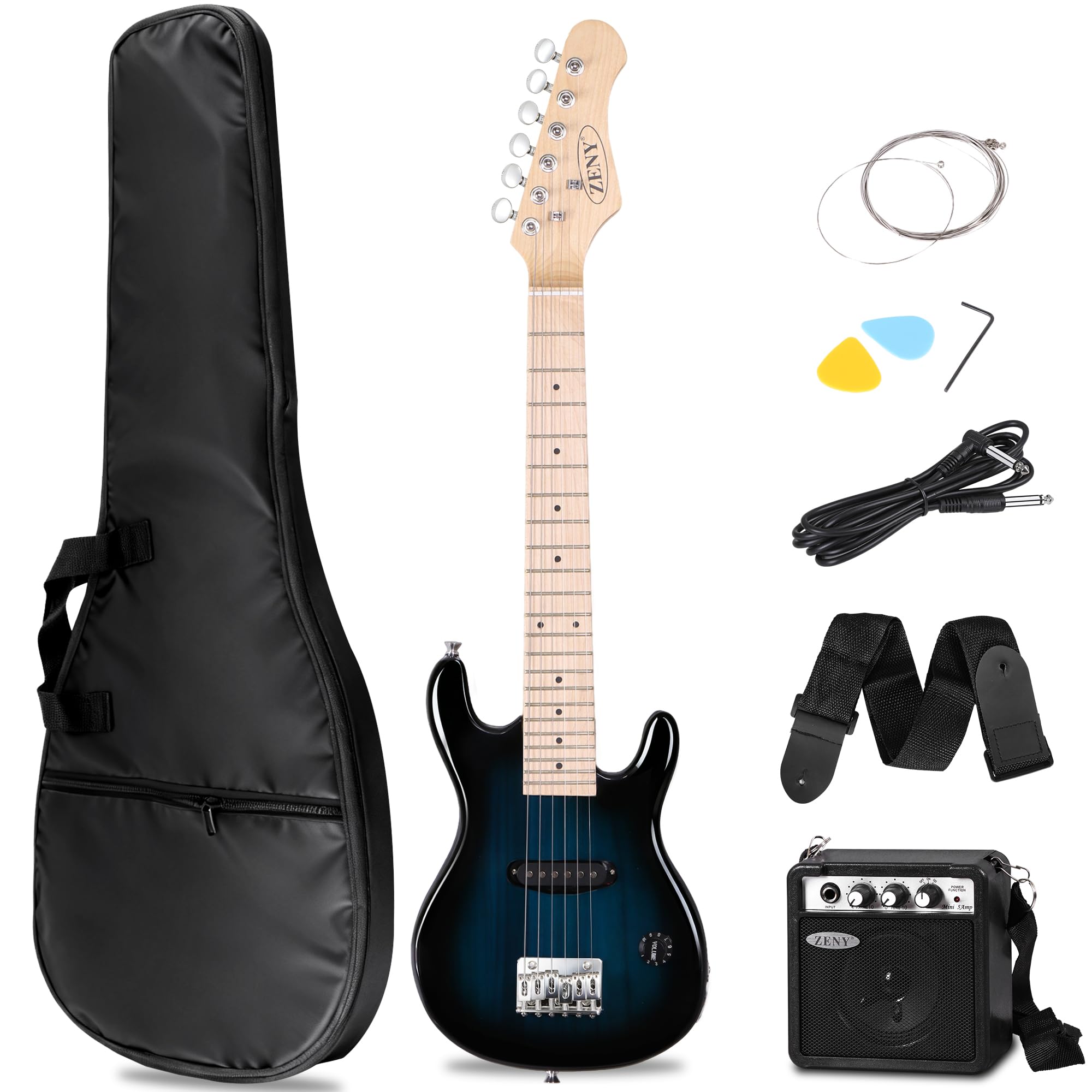 Amazon.com: ZENY 30 inch Kids Electric Guitar with 5w Amp, Gig Bag