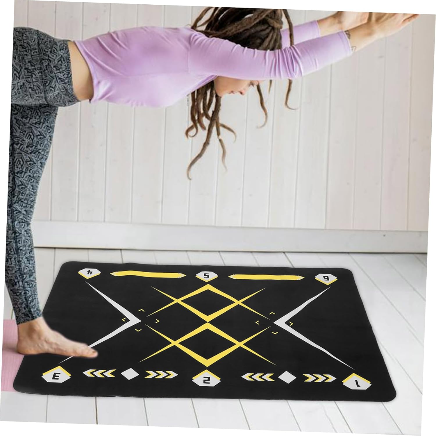 Indoor Soccer Training Mat with Anti-Slip Design Durable Footstep Training Pad for Ball Control Non-Skid Fitness Carpet for Enhanced Agility and Coordination for All Skill Levels