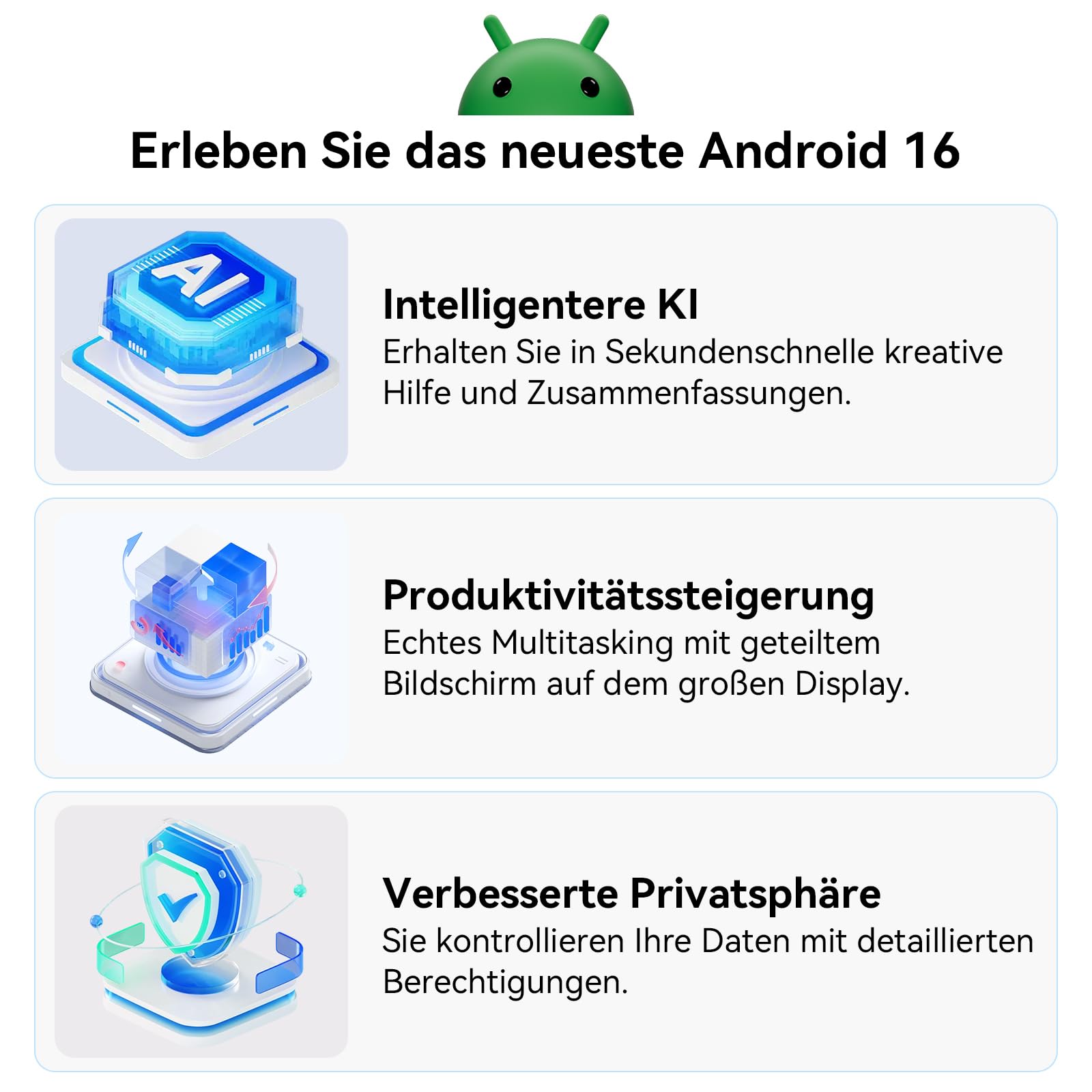 2026 Upgrade Android 16 Tablet 11 Zoll mit Gemini AI, 90Hz TÜV-Augenschutz & Widevine L1, 24GB RAM, 128GB ROM, 2TB erweiterbar, 5G WLAN, T7250 CPU, 8000mAh Akku, Gaming Tablet für Kinder & Erwachsene