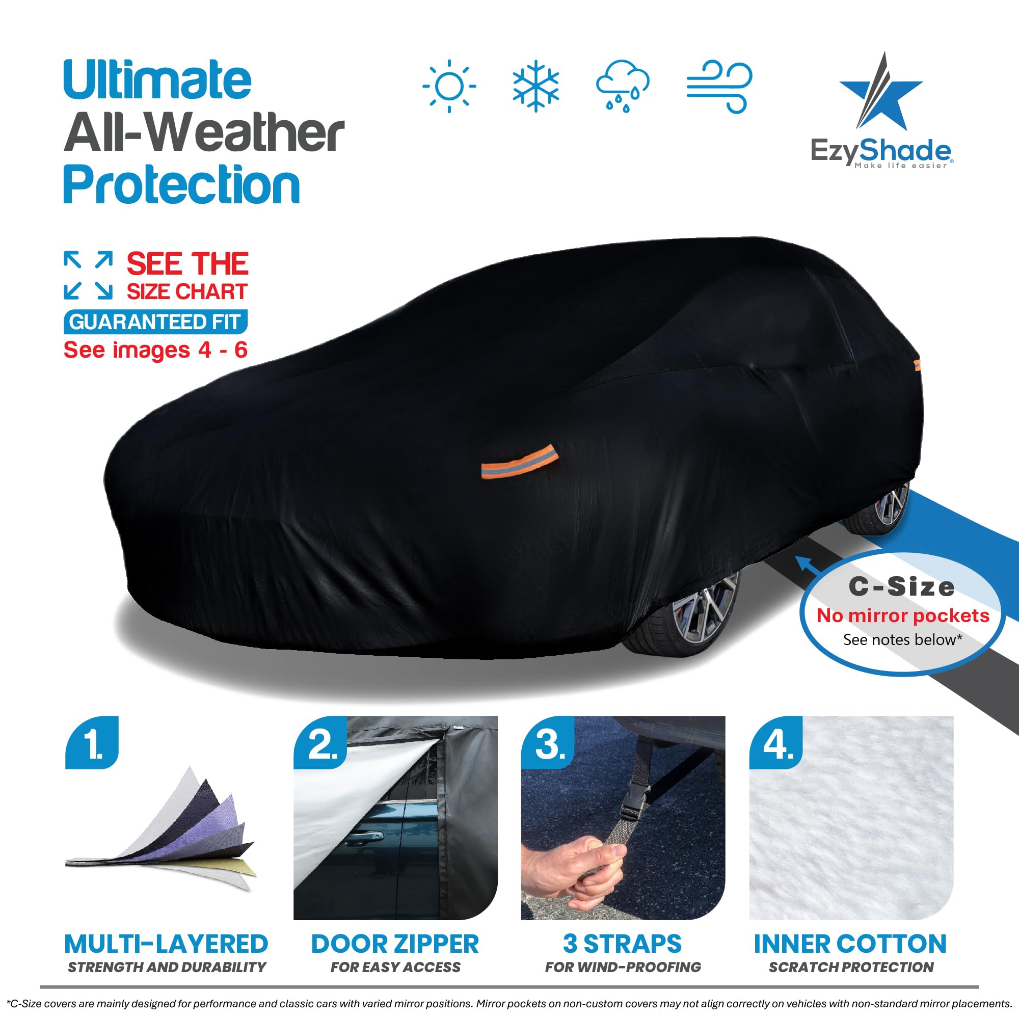 Amazon.com: EzyShade 10-Layer Waterproof Sports Car Cover. See
