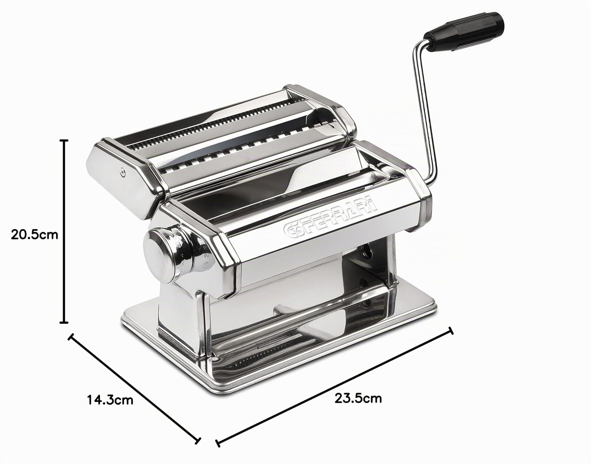 G3 Ferrari G20124 Sfoglia Easy - Máquina para pasta, acero inoxidable, cilindros de 18 cm de aluminio