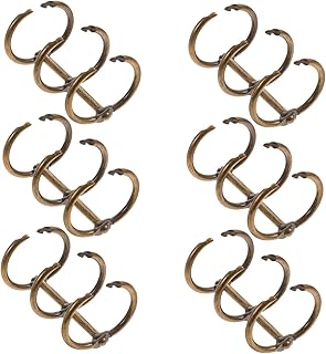 VILLCASE 18 Pçs Fivela De Metal Fichário Livro DIY Caderno Círculos Anel Scrapbook Fichário Anel De Papel Aberto Anel De Papel Fichário Anéis De Álbum De Folhas Soltas Anéis De Liga