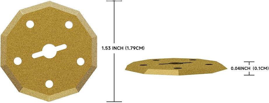 4PCS Titanium Coated Replacement Cardboard Cutter Blades for Cordless Electric Box Cutter, Compatible with All EXPEDMAN Electric Scissors Models ES01
