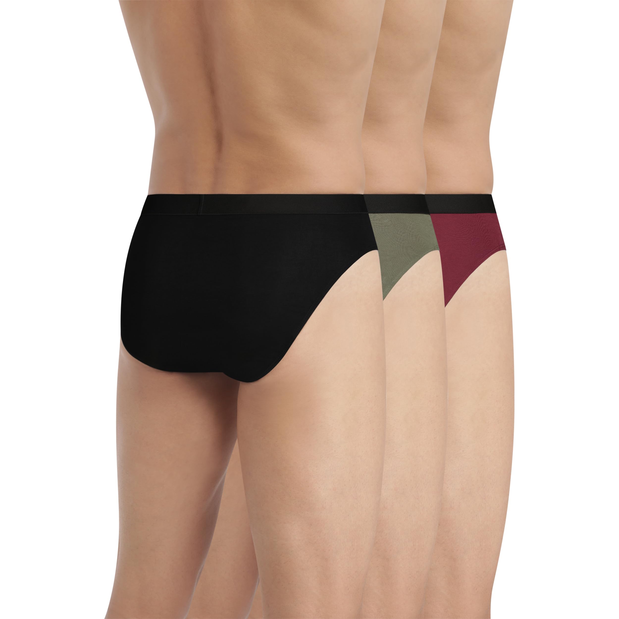 DIM Homme - Slip Pur Confort x3 | Coton Stretch | Maintien Quotidien | Ceinture Contrastée | Confort Moderne et Respirant