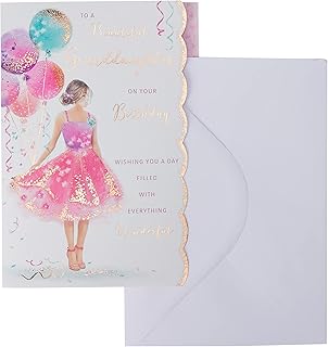 Birthday Card Granddaughter - 10 x 7 inches - Regal Publishing
