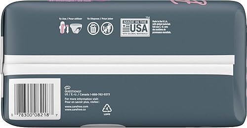 Miniatura 3 de Carefree Breathe - Toallas sanitarias regulares ultra delgadas, X301553300, Por la noche, Blanco, 1