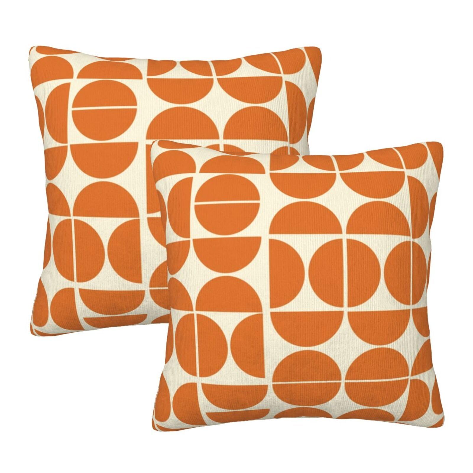 Droerfes Mid Century Abstract Throw Pillow Covers Set of 2 Couch Pillow Case Decoration Cushion Covers for Sofa Home Living Room Bedroom Outdoor 18X18