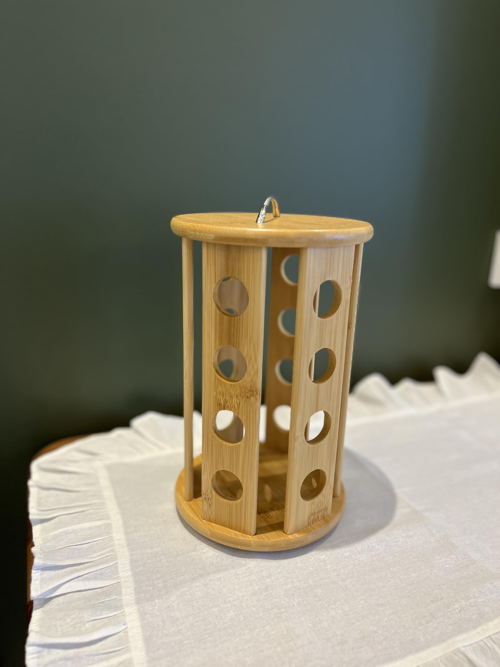 Bambu Kapsül Kahve Döner Stand, Bej, 20 x 30 cm