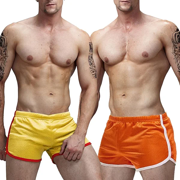 AIMPACT Mens Running Shorts Breathing Workout Gym Booty Short Shorts