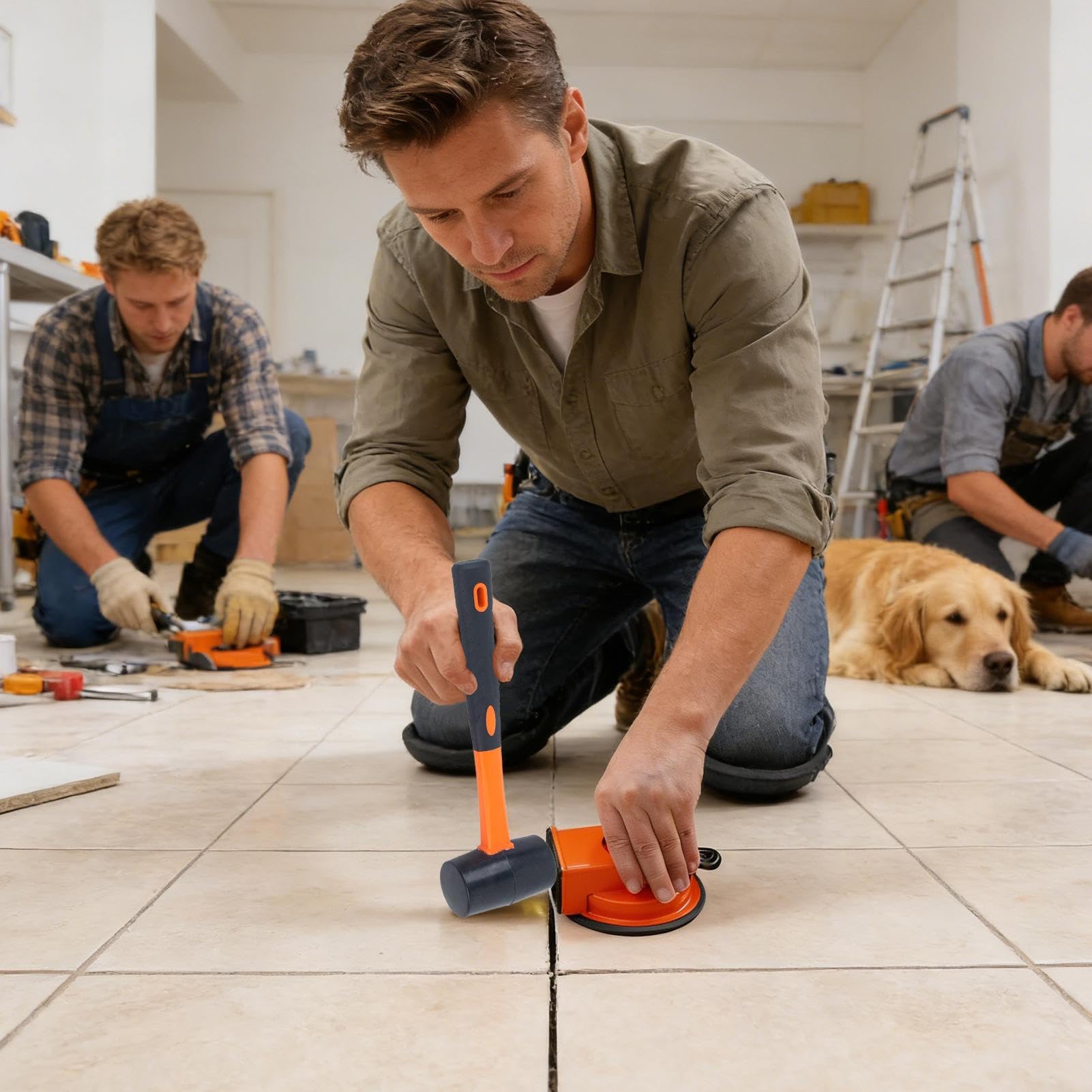 Attrezzi per Pavimenti in Laminato Pinza di Riparazione per Listoni | Set Rinforzato per Installazione per Ristrutturazioni Edilizie, Pavimenti in Legno, Piastrelle, Laminato,