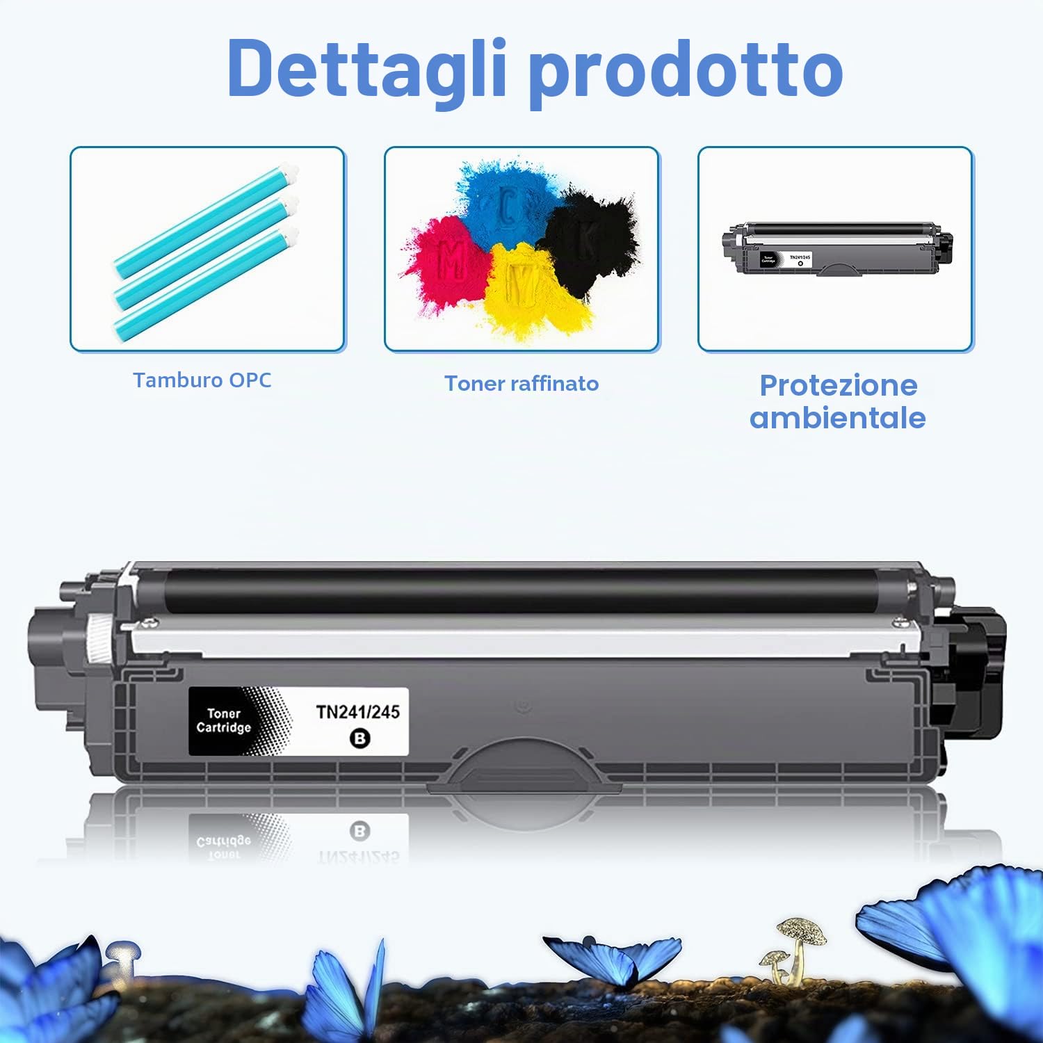 LOSMANN Cartuccia di Toner Compatibile per Brother TN241 TN245 per Brother MFC-9130CW MFC-9140CDN MFC-9330CDW MFC-9340CDW DCP-9020CDW DCP-9015CDW HL-3140CW HL-3150CDW HL-3170CDW HL-3142CW (4-Pack)