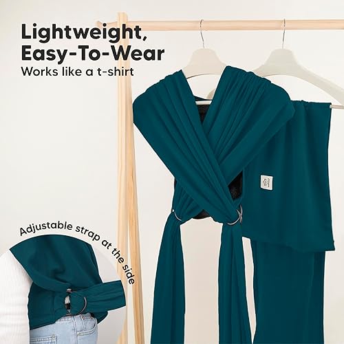 Miniatura 3 de KeaBabies Portabebés con anillo para bebé, fácil de llevar, ajustable D-Lite portabebés recién nacido a niño pequeño, camisa de transporte
