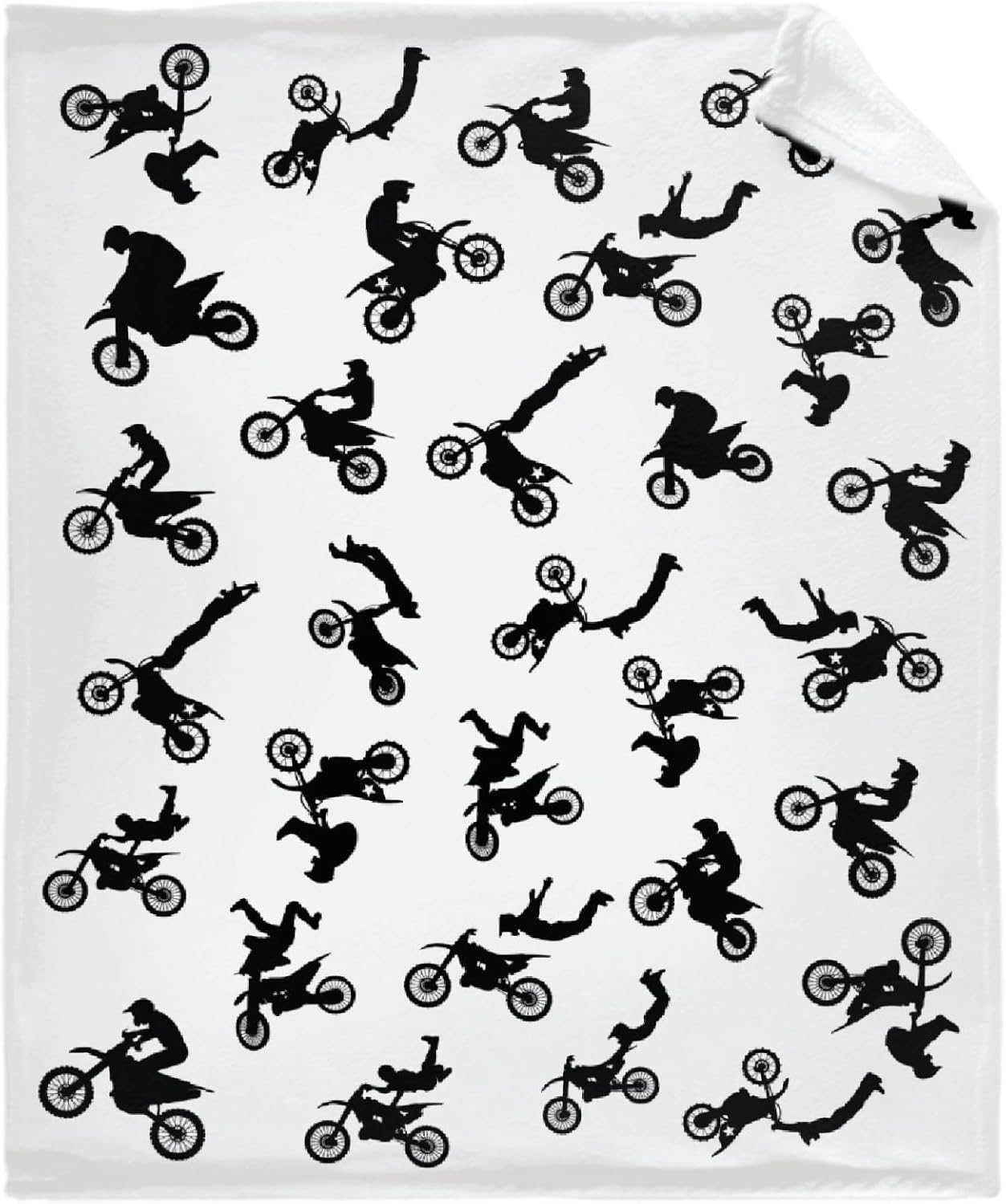 Motorcycles Dirt Bike Blanket Gifts Super Soft Fleece Throw Blankets Cozy Flannel Air Conditioning Blanket Christmas Thanksgivng Gifts Blanket for Couch Bed 60x50 in for Teen - Image 2