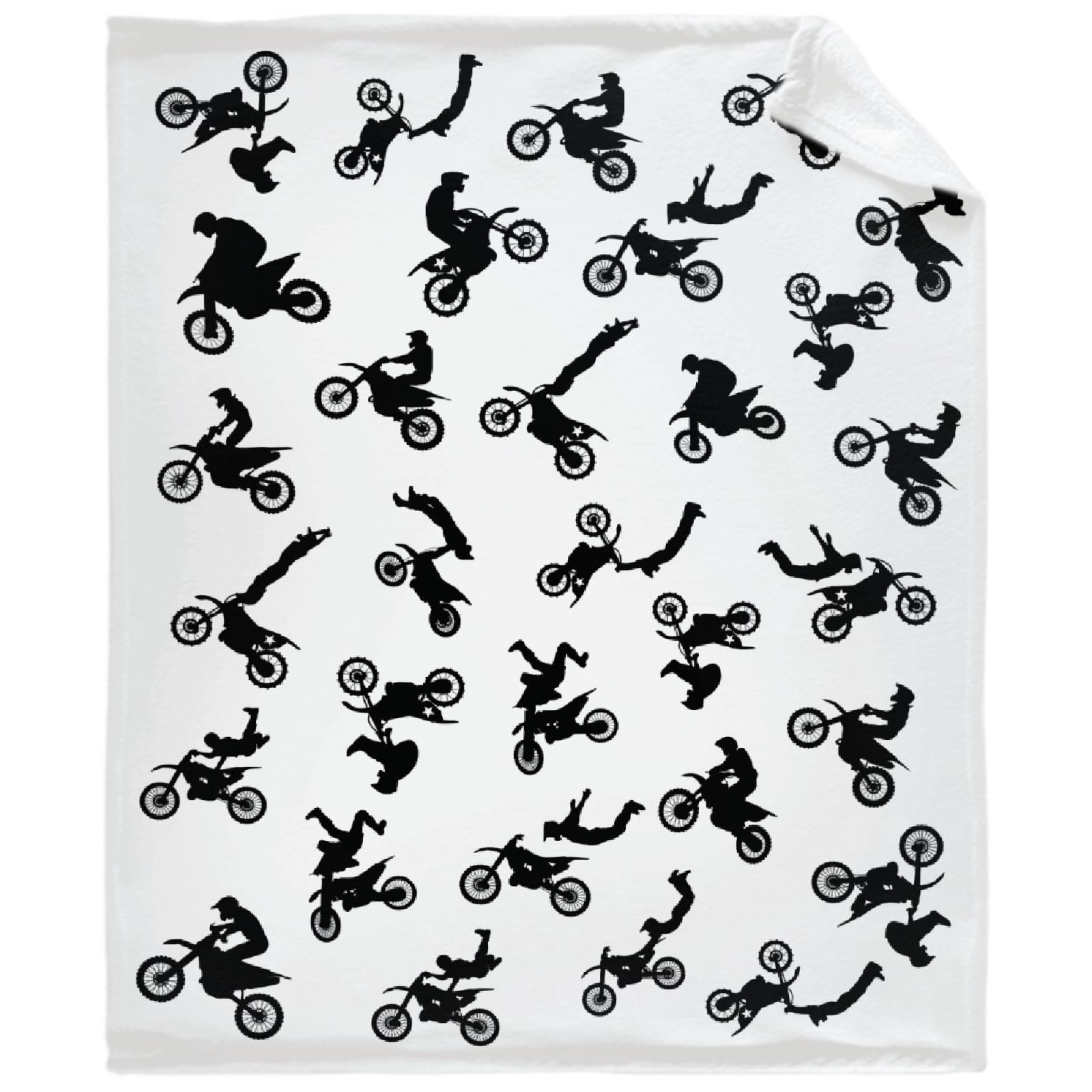 Manta de moto de cross, regalo para niños y niños, manta de motocicleta | Manta suave para niños y amantes de la motocicleta, regalo para niños, para decoración de sofá, cama, 50 x 40 pulgadas