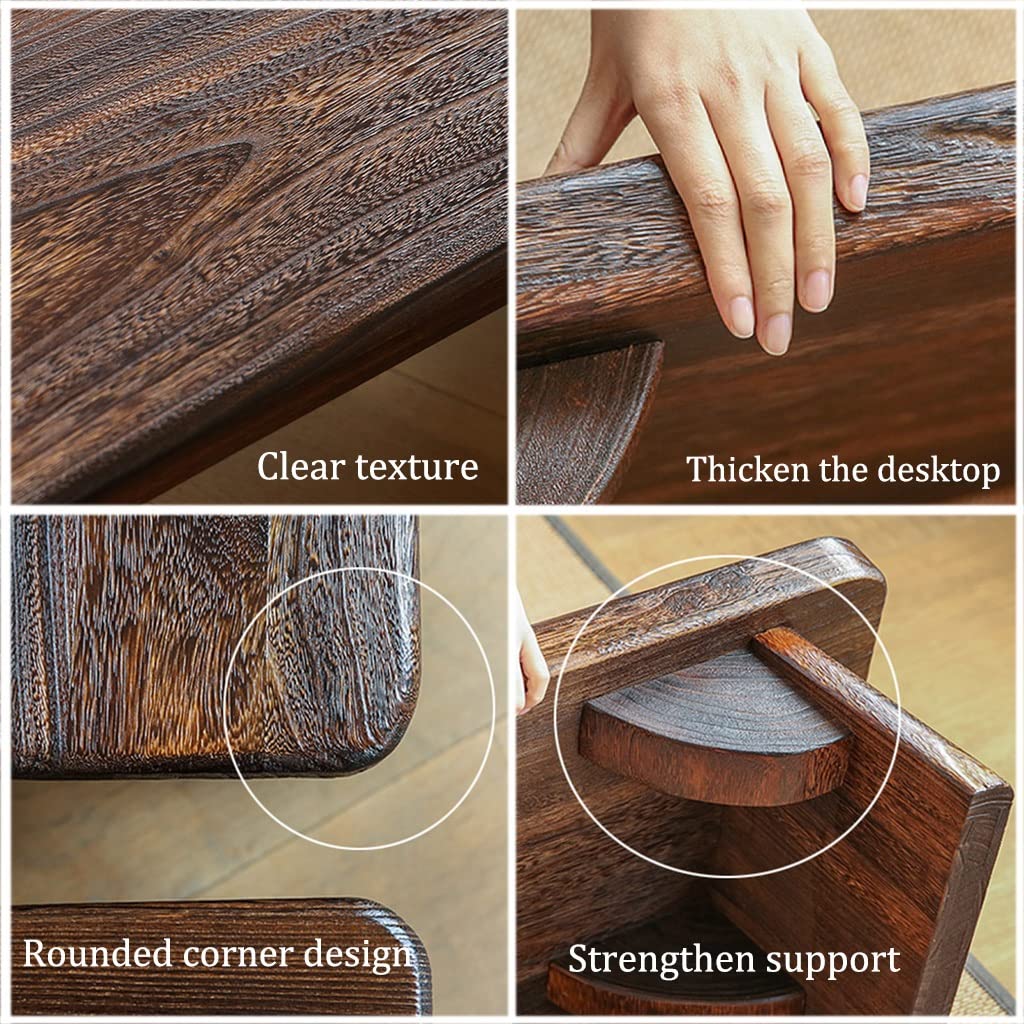 Home Coffee Table Retro Meditation Low Table Japanese Tatami Table Living Room Zen Tea Table Coffee Table Suitable for Bay Window (Size : 68x36x20cm)
