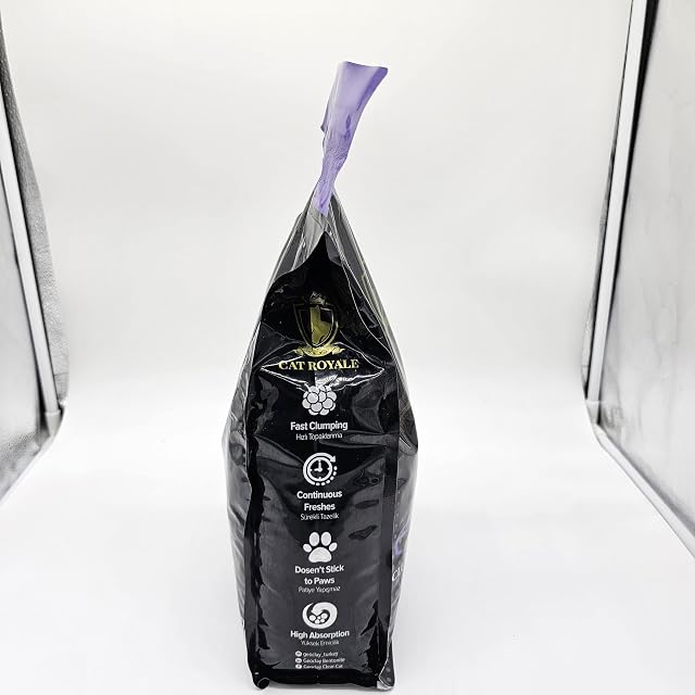 Foto 2 de 8 de Cat Royale Arena para gatos con aroma a lavanda, 5 L, bentonita natural, 99.5% libre de polvo
