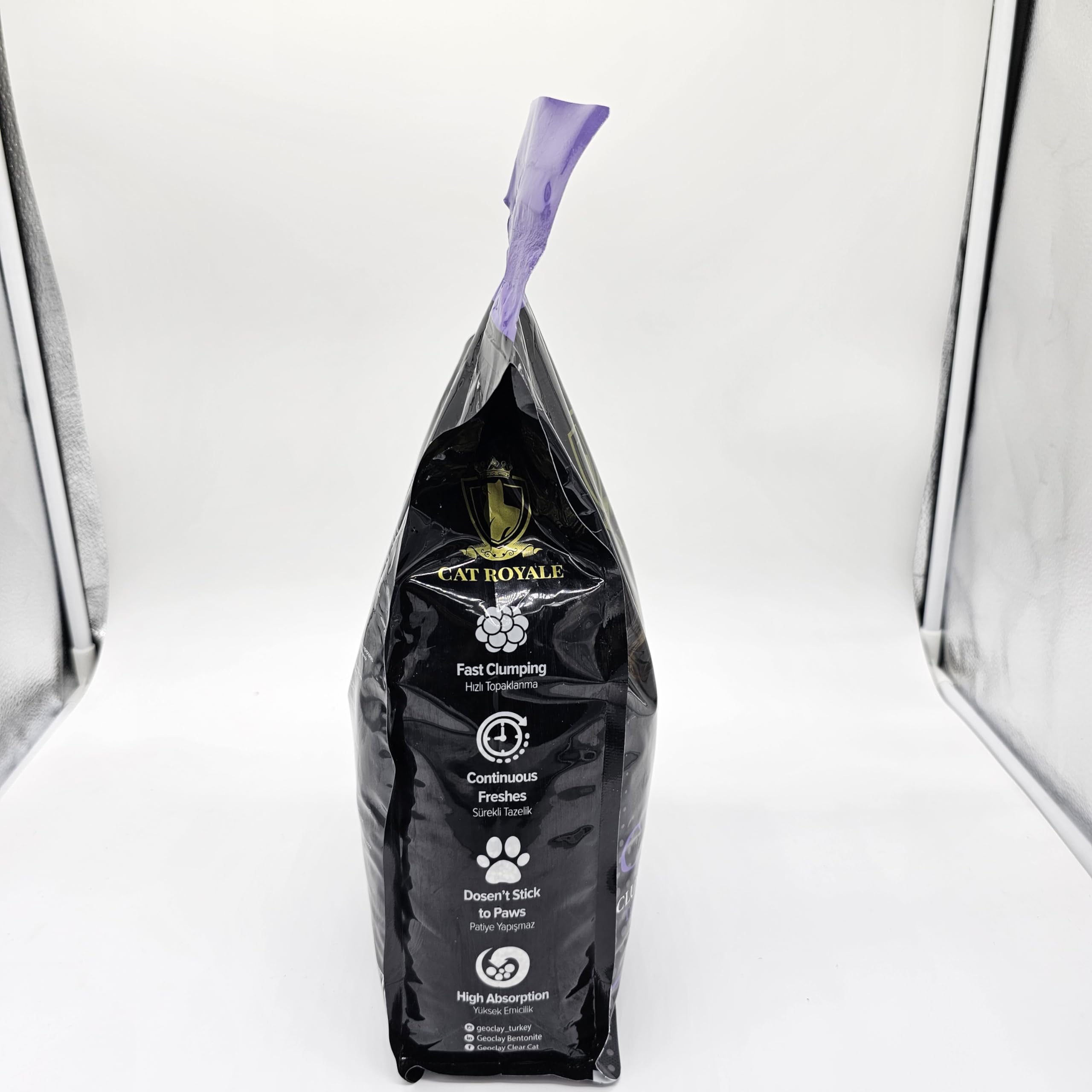 Lettiera agglomerante al profumo di lavanda, 5 l, bentonite naturale, 99,5% senza polvere, grumi rapidi e solidi, alto assorbimento, basso tracciamento, freschezza di lunga durata