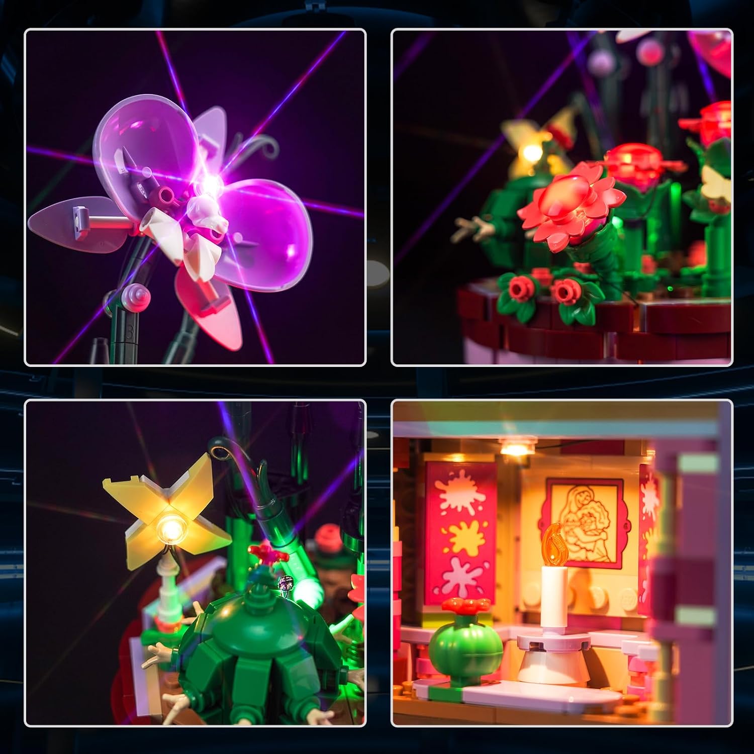 LED Light Kit for Lego 43237 Isabela's Flowerpot, Light Kit ONLY, Lego Model is NOT Included