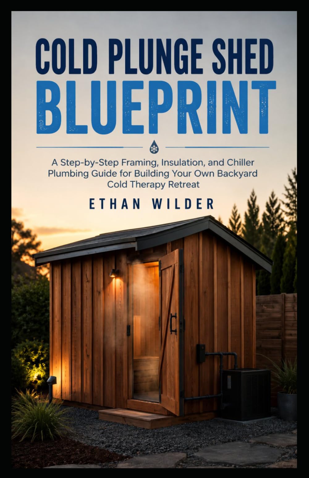 COLD PLUNGE SHED BLUEPRINT: A Step-by-Step Framing, Insulation, and Chiller Plumbing Guide for Building Your Own Backyard Cold Therapy Retreat
