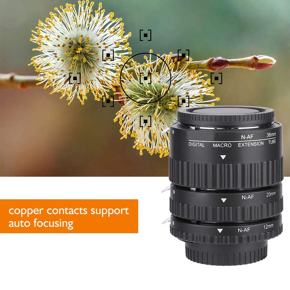 Objektivröhre mit Autofokussierung, Makro-Verlängerung, 12 mm + 20 mm + 36 mm, für Nikon F-Mount DSLR