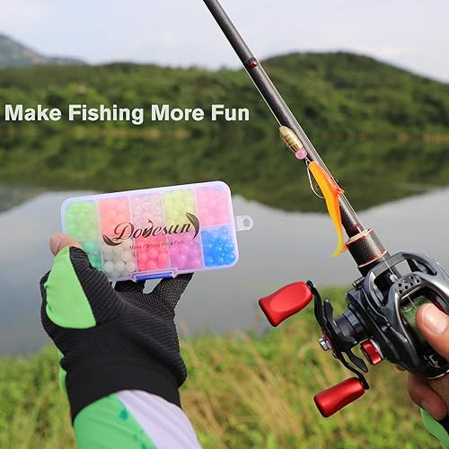 Miniatura 5 de Dovesun Cuentas de pesca que brillan en la oscuridad, cuentas de pesca para agua salada, 1035 unids600 piezas250 piezas120 cuentas coloridas para