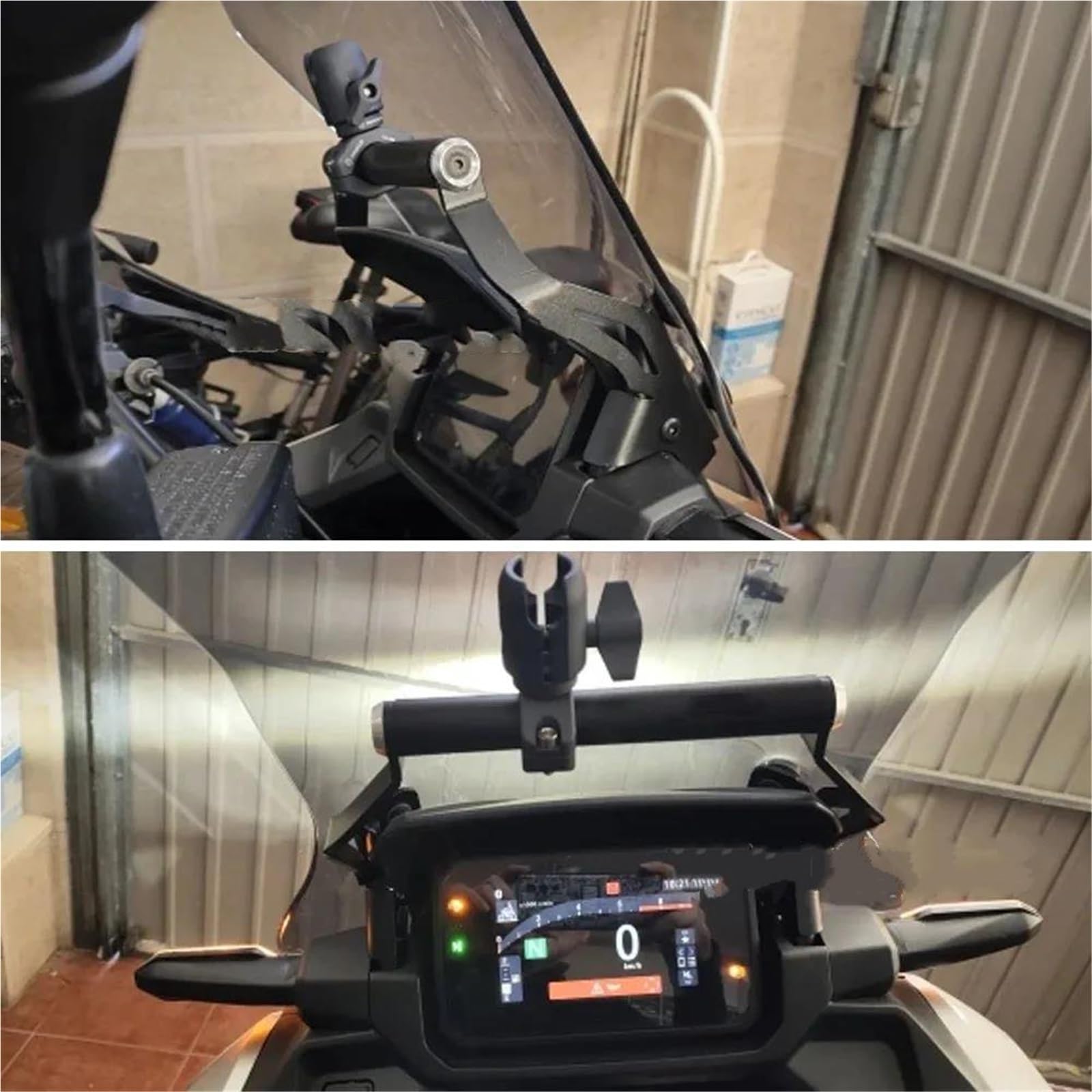 Motocicleta Soporte Navegación para NC750X para NC para 750X 2025 2026 Motocicleta 22MM Navegación Soporte Extensión GPS Accesorios(22MM)