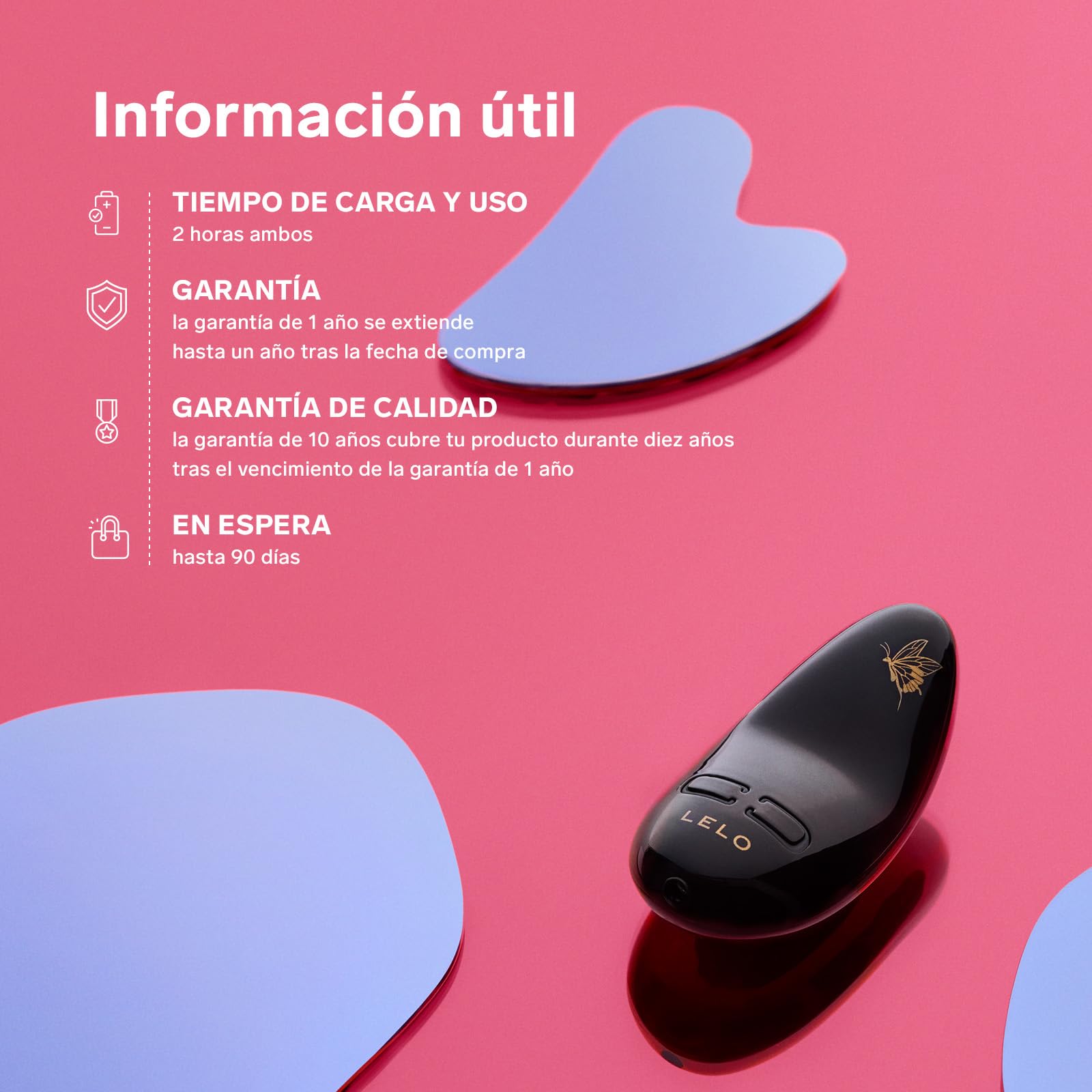LELO NEA 3 Estimulador de Clítoris Femenino Pequeño Vibrador Mujer Consolador Sexual para Mujeres con 10 Modos de Placer y Varias Intensidades, Pitch Black