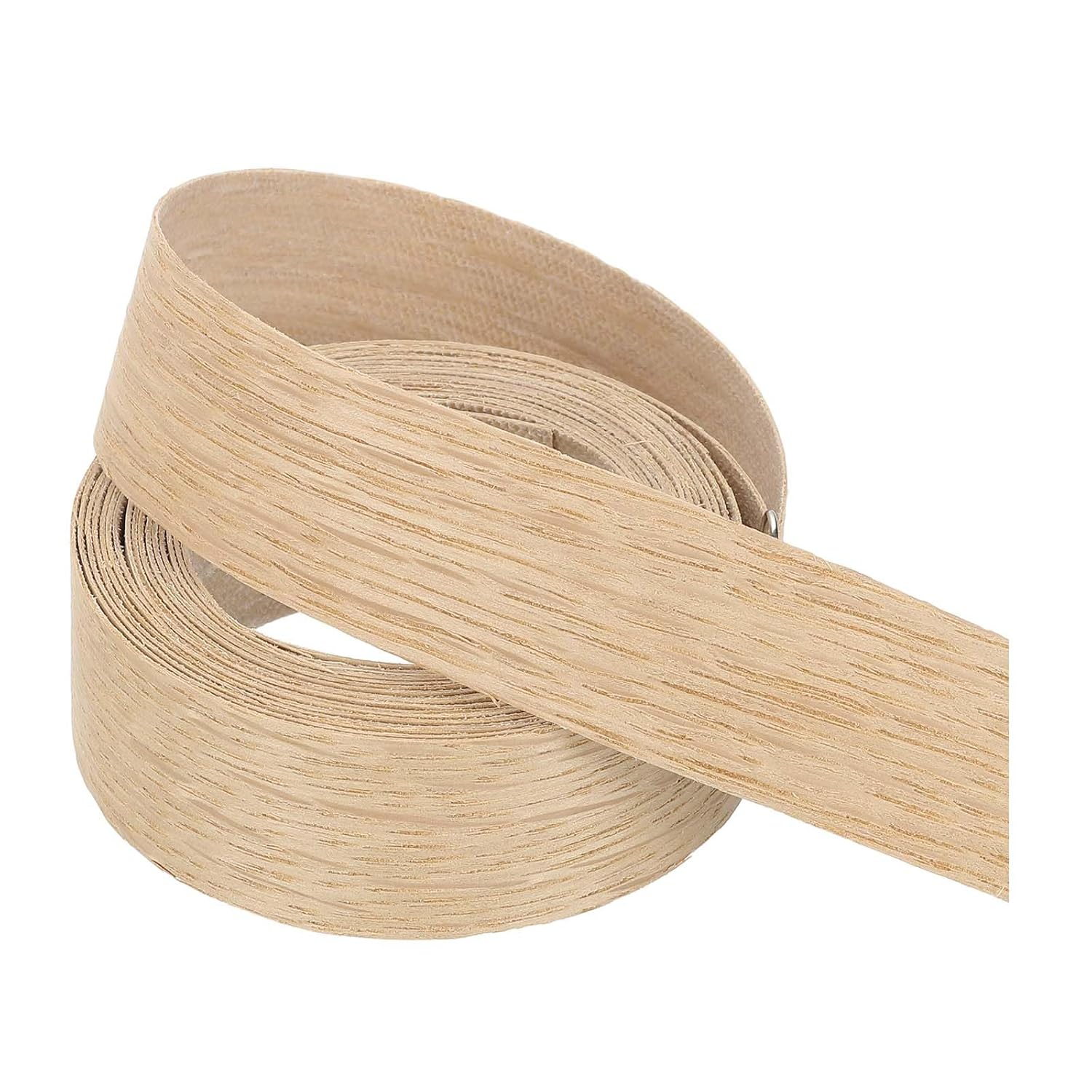 PATIKIL White Oak Edge Banding, 1 Inch x 10 ft Wood Veneer Tape Pre-glued Flexible Plywood Edge Banding with Hot Melt Adhesive for Furniture Restoration