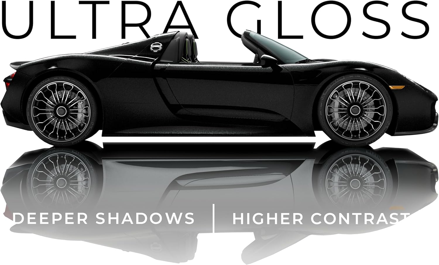 VViViD+ Ultra Gloss Black Metallic Diamond Crystal Vinyl Car Wrap (3ft x 5ft)