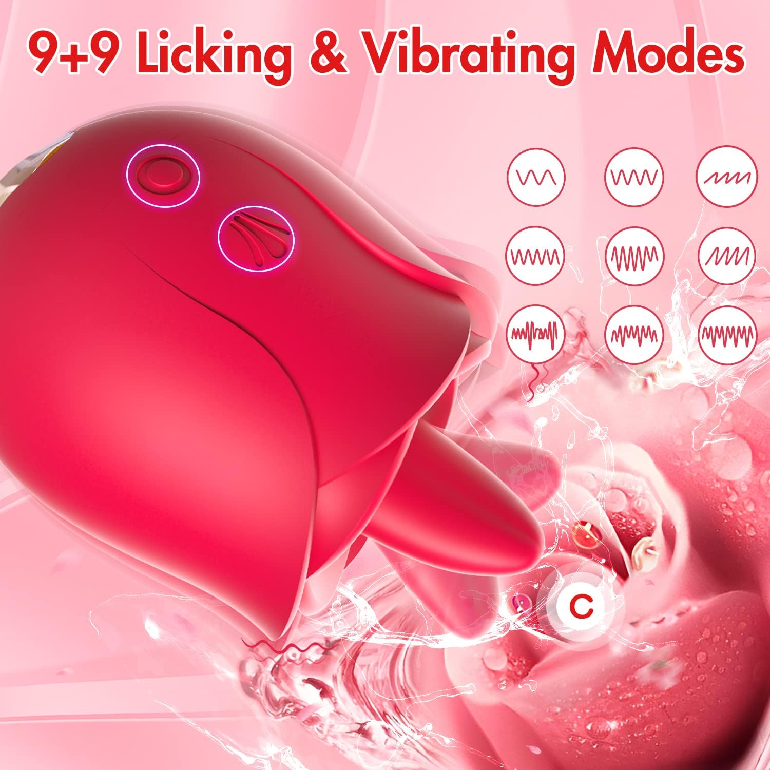 Nipple Weights Toy Clitoral Vibrator for Women Waterproof Rose Sex Toy for Women Sex Adult Sex Toys