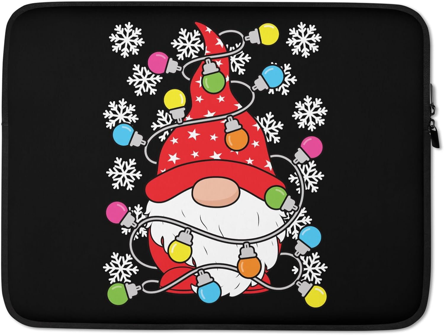 Funny Christmas Gnome Xmas Men Women Kids Graphic Laptop Sleeve image 5