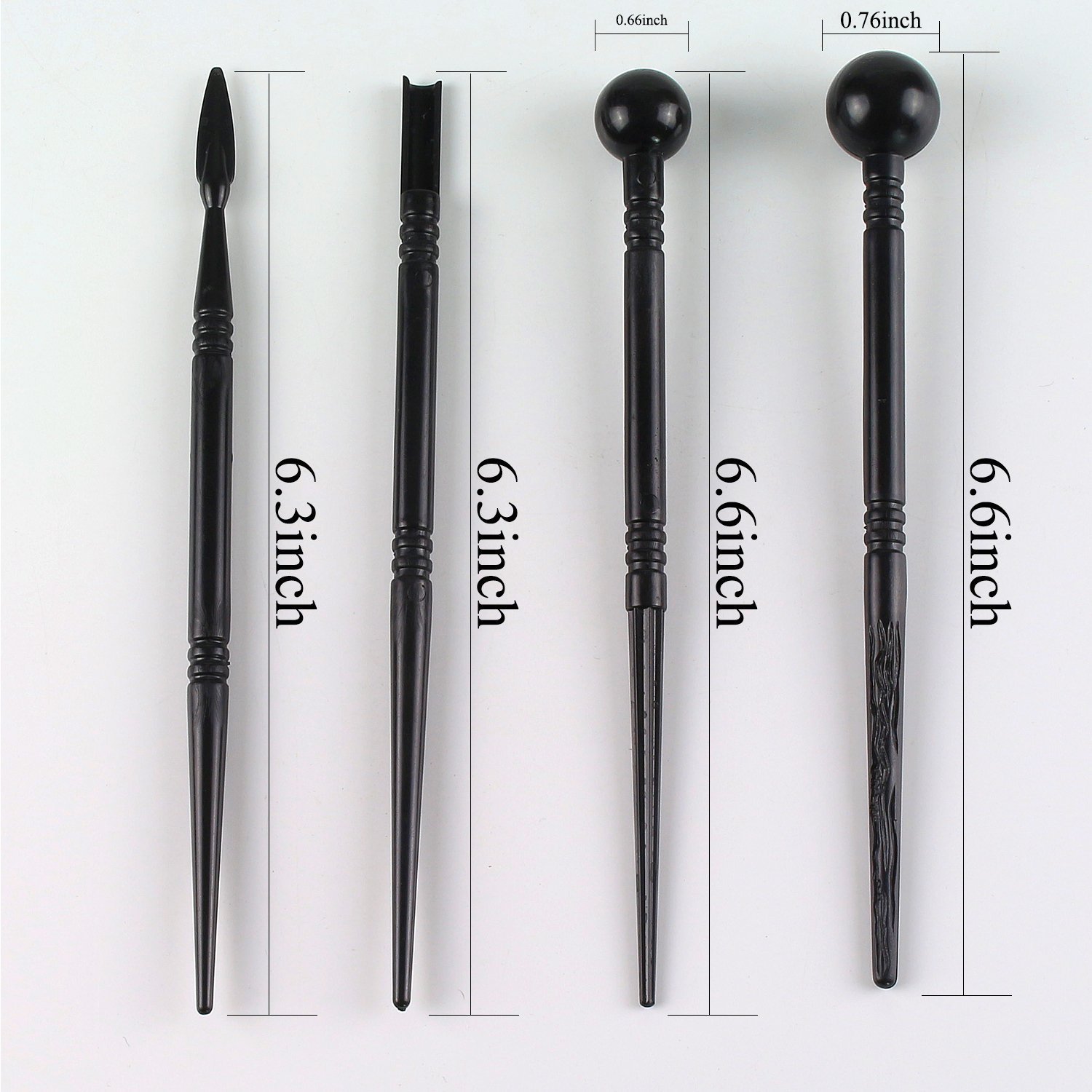 Clay Ball Stylus, Ball Stylus, DIY 5.1 Inch Polymeer 4 Stuks Embossing