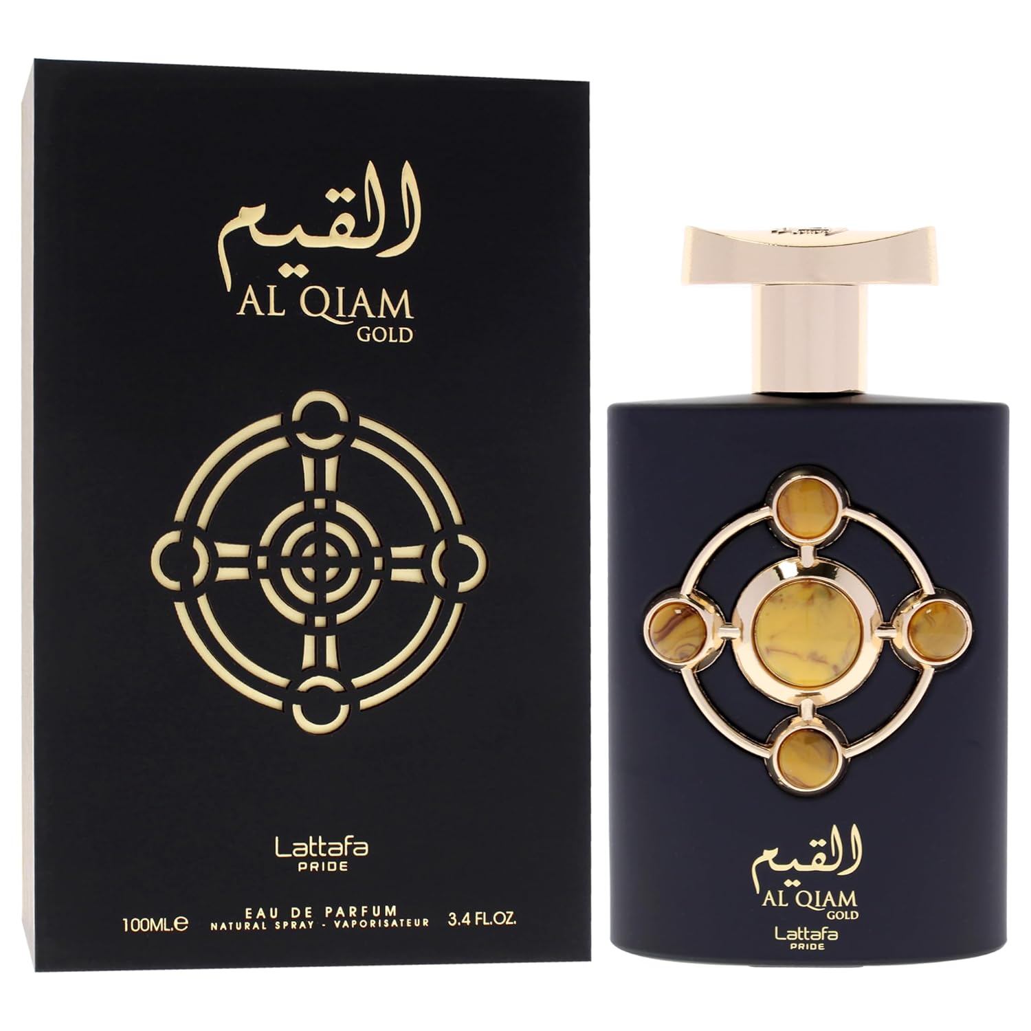 Lattafa Perfumes Al Qiam Gold for Unisex Eau de Parfum Spray, 3.4 Ounce