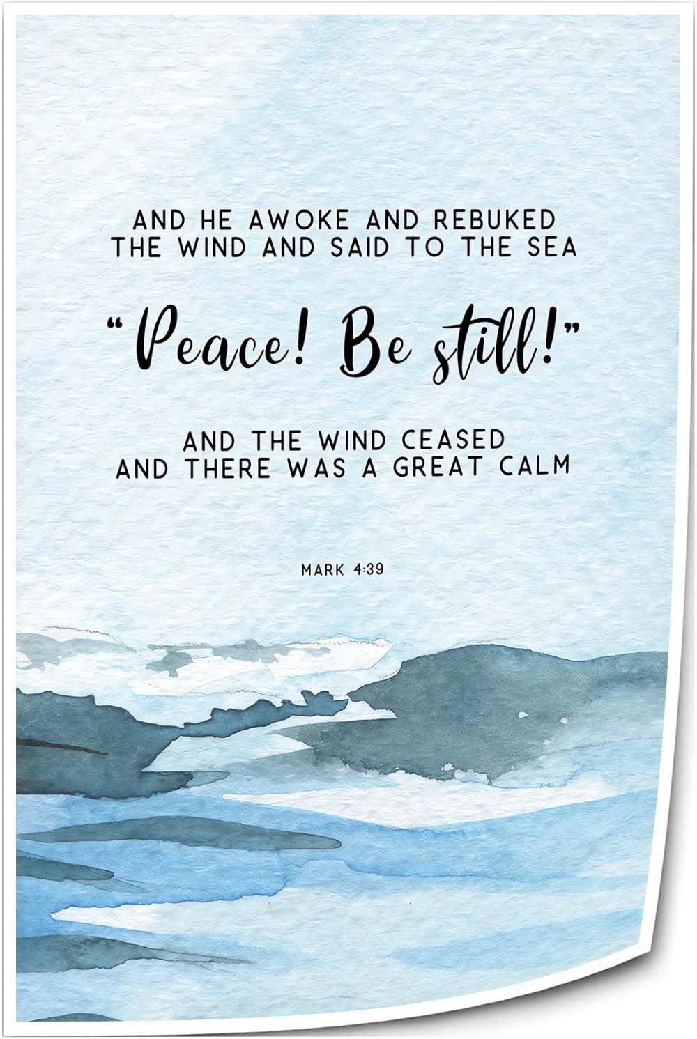 Amazon.com: Maiplren Mark 4 39 Wall Art Bible Verse Poster Christian Scripture Wall Decor Kitchen Print for Bathroom Giclee Pictures Painting Panels (12x18inch(30x45cm),Unframed): Posters & Prints