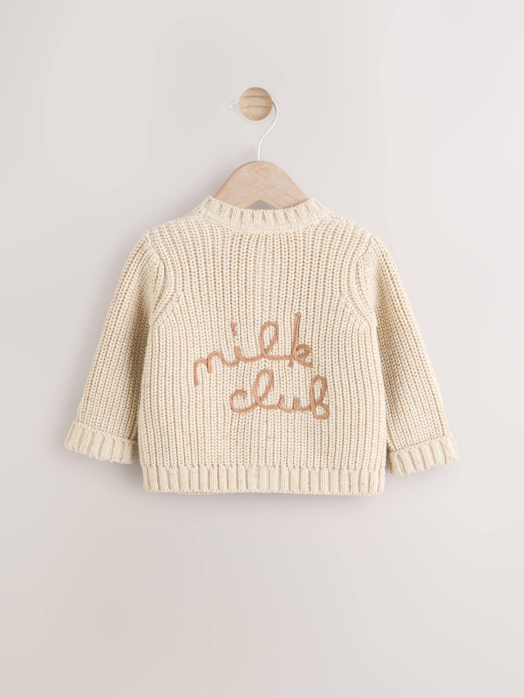 NEXT Bébé Cardigan épais en Maille brodée pour bébé