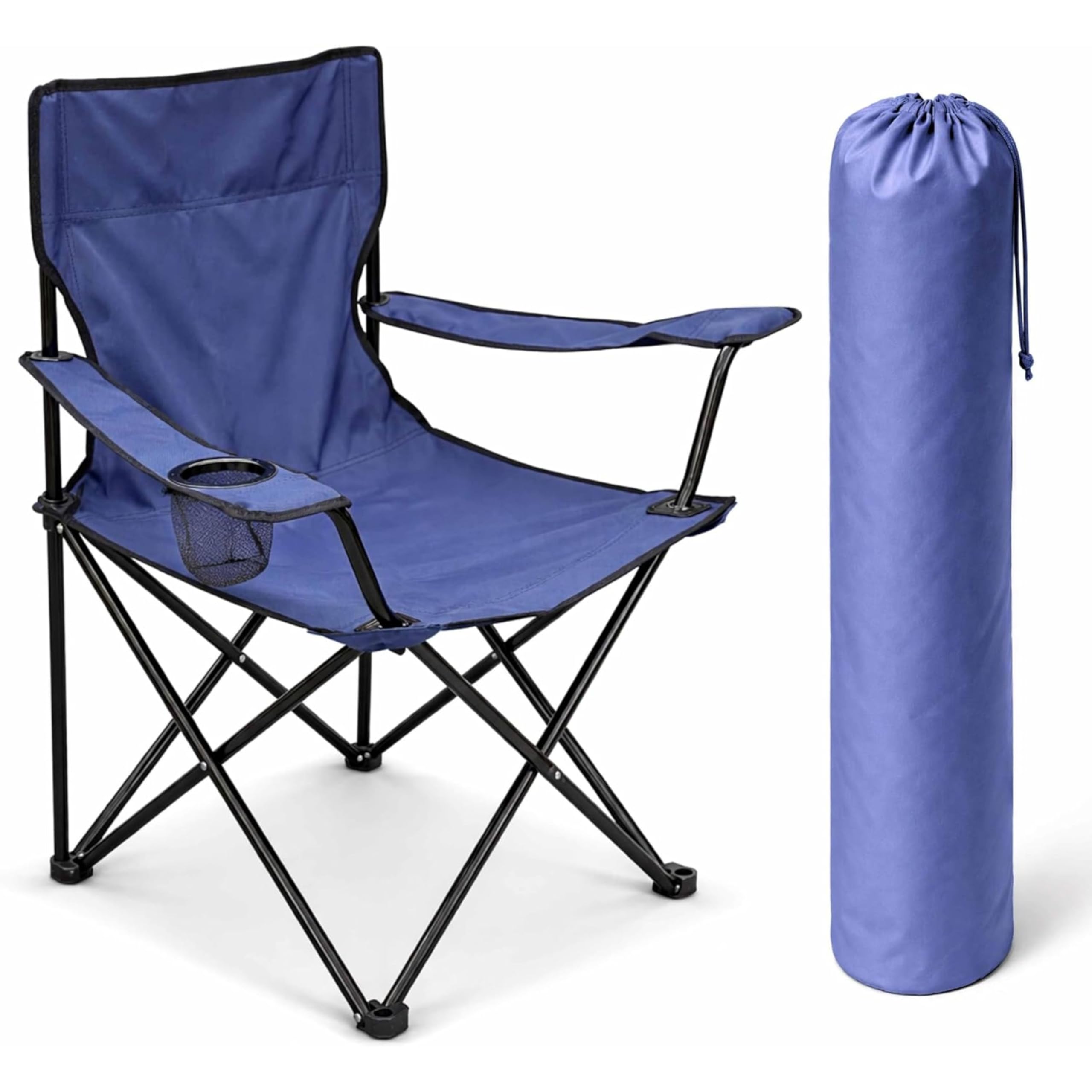 ALAYSTAR Folding Camping Chair Portable Outdoor Seat with Cup Holder