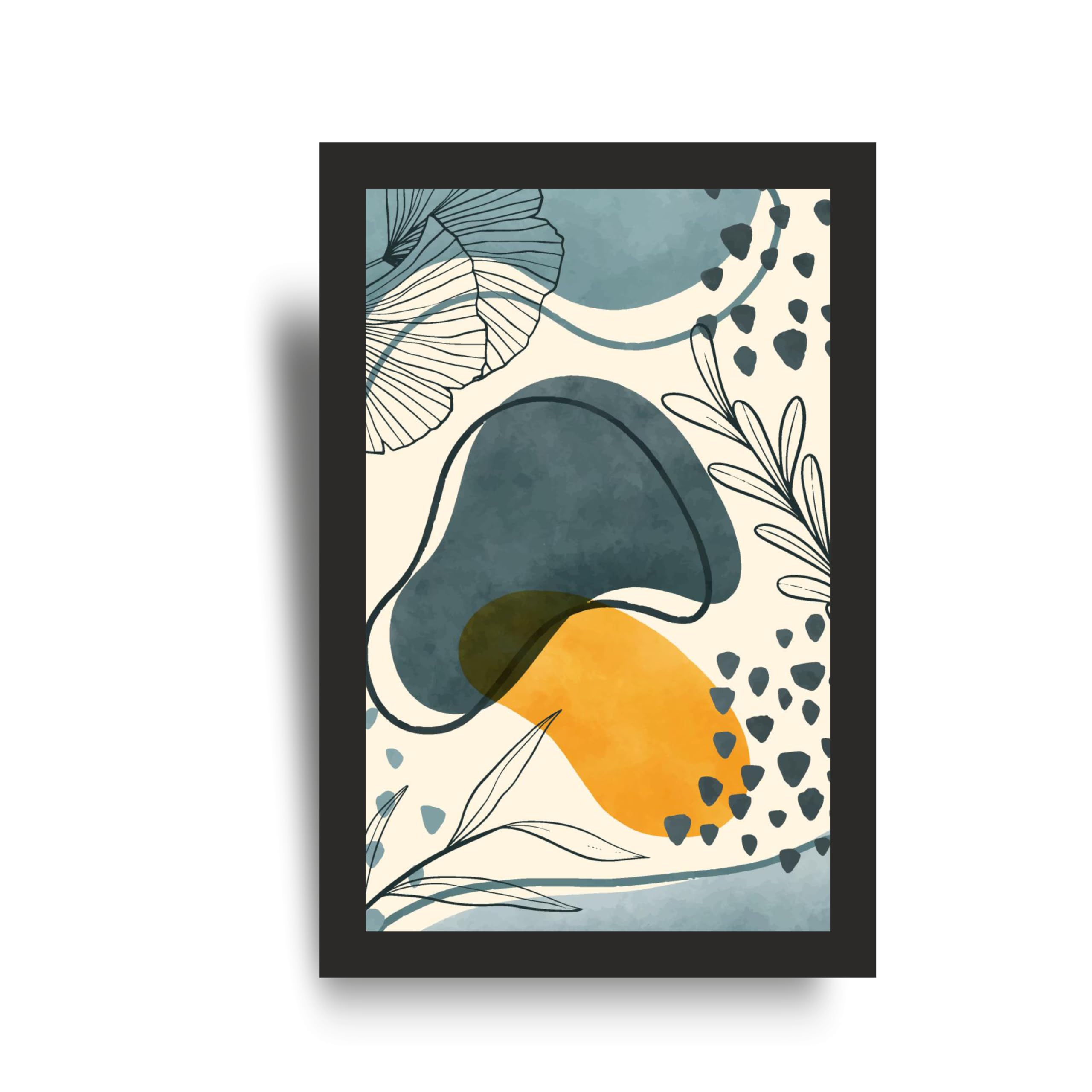 Modern Botanical Abstract Wall Art Set of 3 Frames – view 4