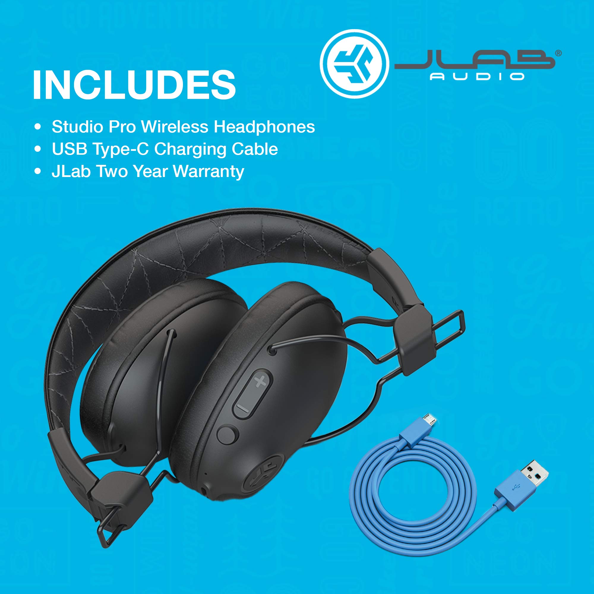 Buy JLab Studio Pro Bluetooth Wireless Headphones, Over Ear with 50