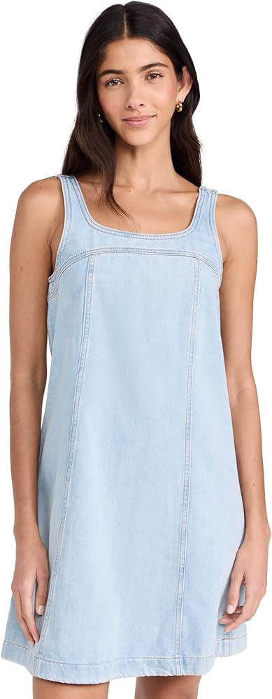 Madewell Women's Denim Sleeveless Mini Dress, Fitzgerald Wash, Blue, 4 at  Amazon Women's Clothing store