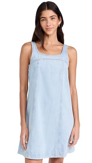 Madewell Women's Denim Sleeveless Mini Dress, Fitzgerald Wash, Blue, 4 at  Amazon Women's Clothing store