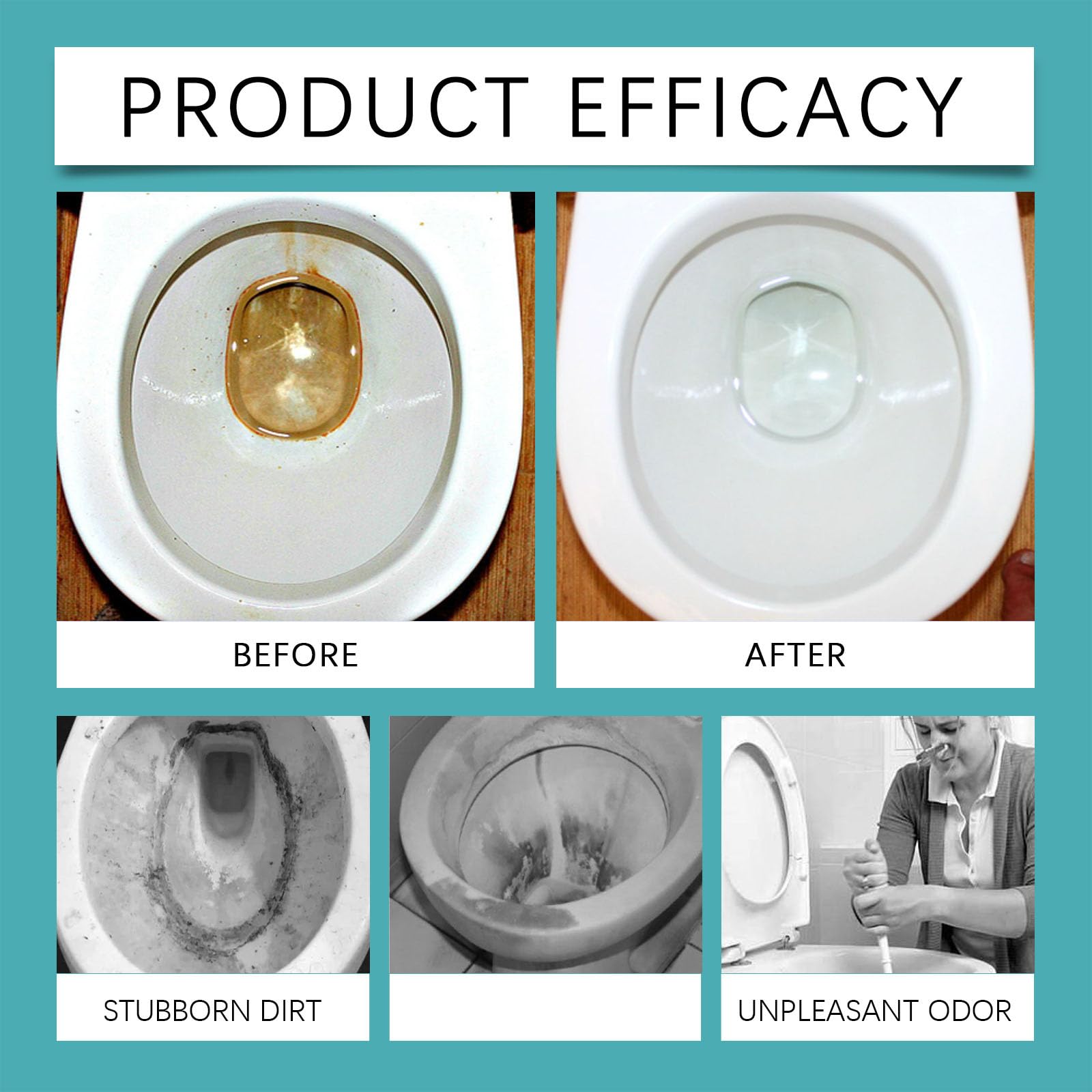 Nettoyant WC multi-usages à l'acide oxalique haute concentration, nettoyant pour carrelage, détachant pour eau dure, spray nettoyant multi-usages à l'acide oxalique pour comptoir de salle de bain (4)