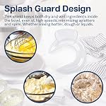 Pièces jointes du mélangeur pour KitchenAid Mélangeurs de tilt-tête à quartz 4,5–5 – Compatible avec Artisan & Classique – Batteurs, fouets, crochets dough & Ensembles de pièces jointes par MMOBIEL (Bouclier de versage, écologique PE)