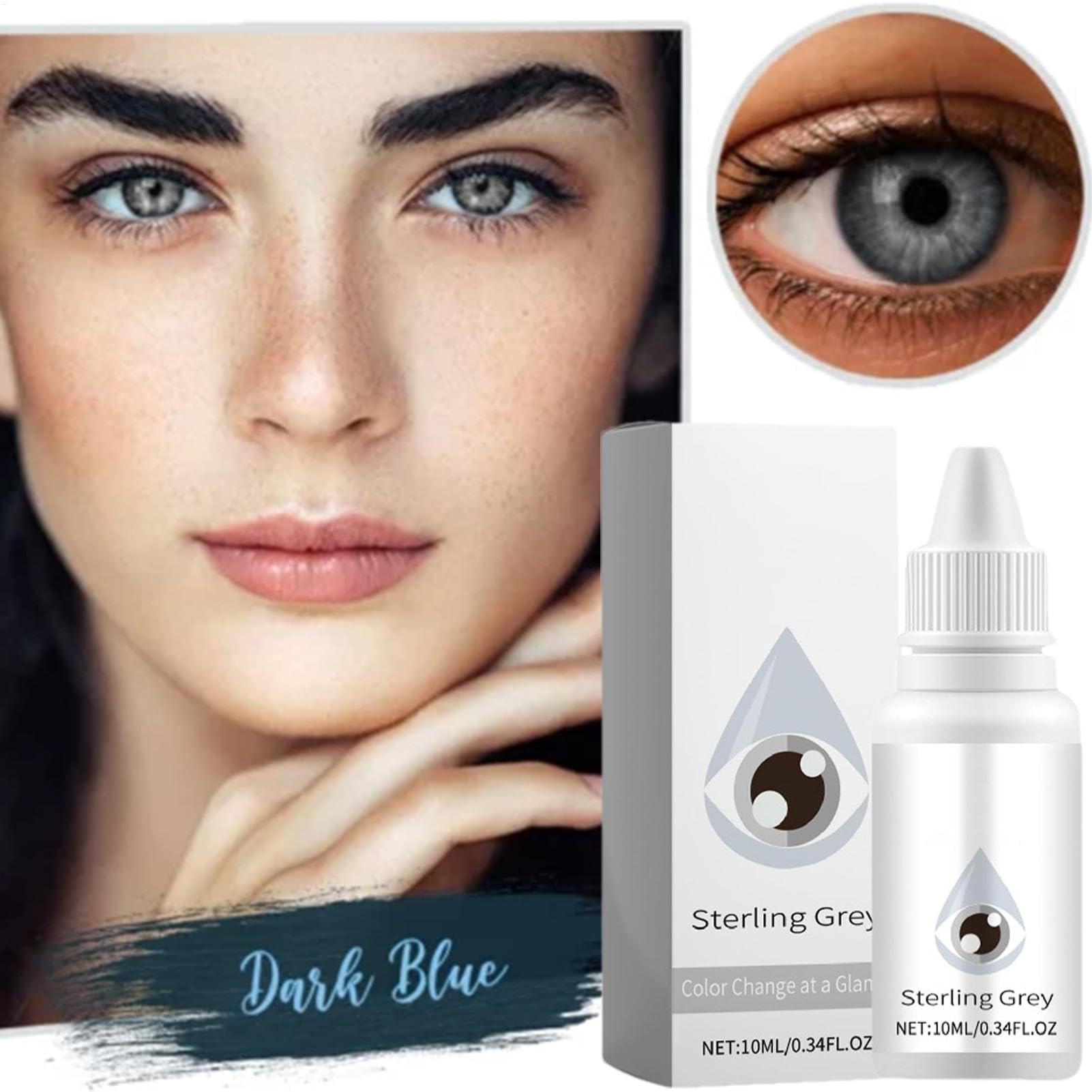 Fancy Drops Changeur De Couleur Des Yeux, Gouttes Fantaisie Changeur De Couleur Des Yeux, Gouttes Oculaires Sûres De 10 Ml Pour Changer La Couleur Des Yeux, Éclaircir La Couleur De Vos Yeux