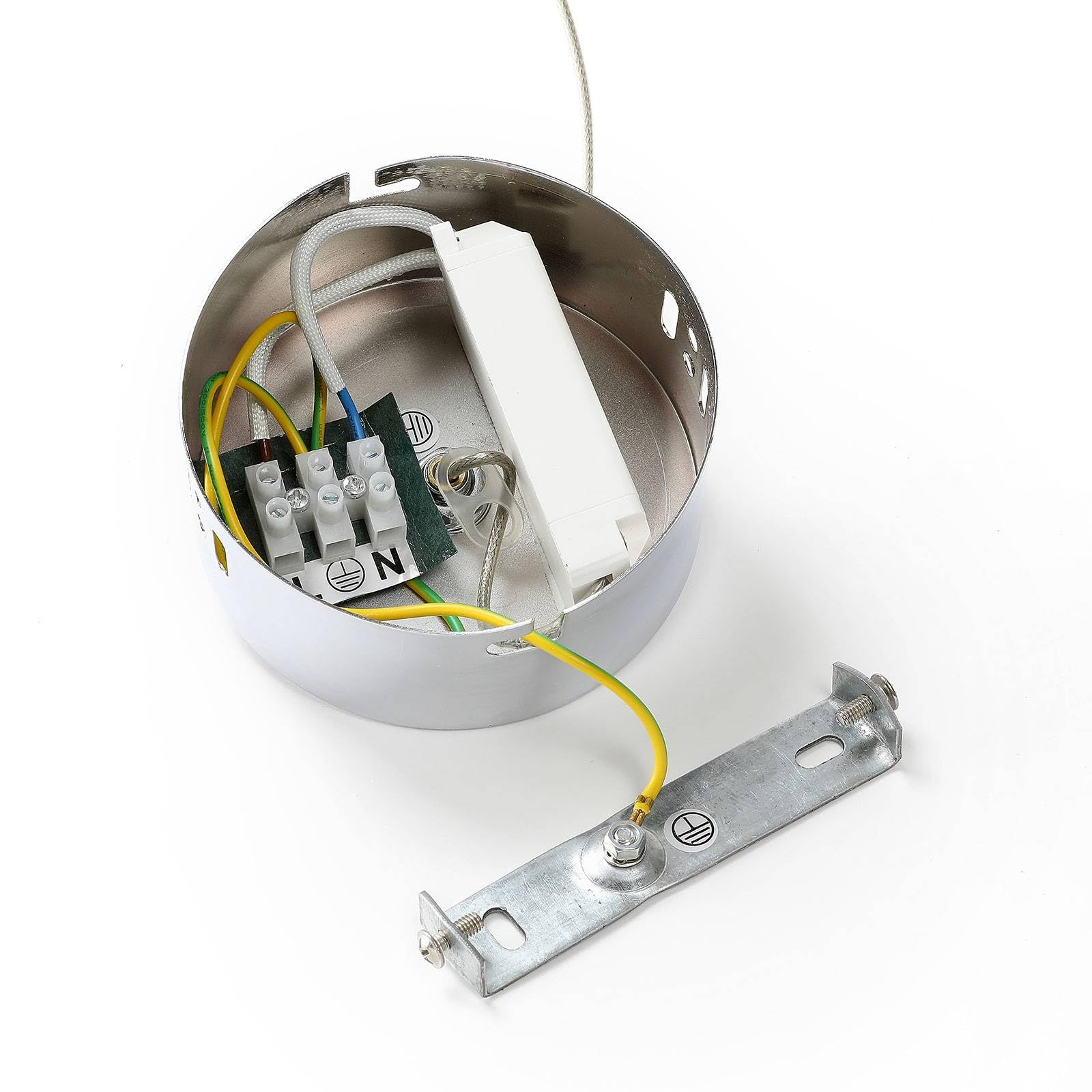 Lucande LED Pendelleuchte Hayley (Modern) in Transparent aus Glas (1 flammig,) - Hängelampe Esstischlampe Hängeleuchte Wohnzimmerleuchte