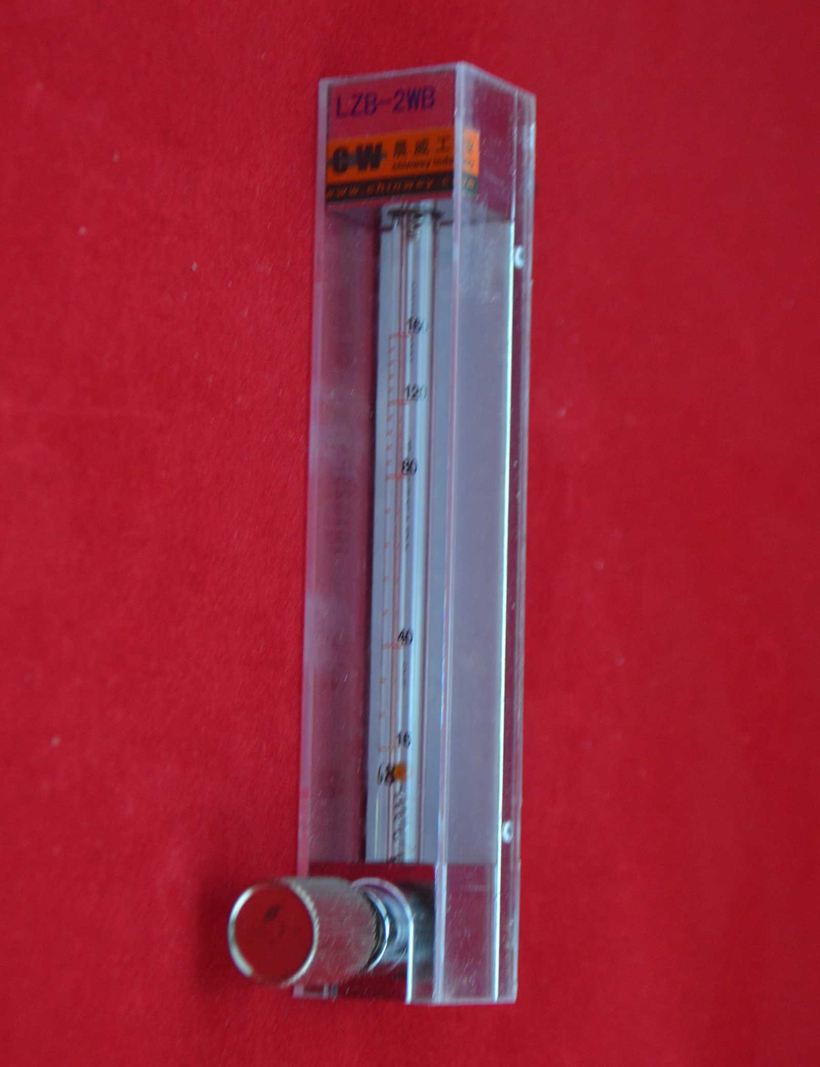 Buy LZB 3, glass rotameter flow meter with control valve for water/air