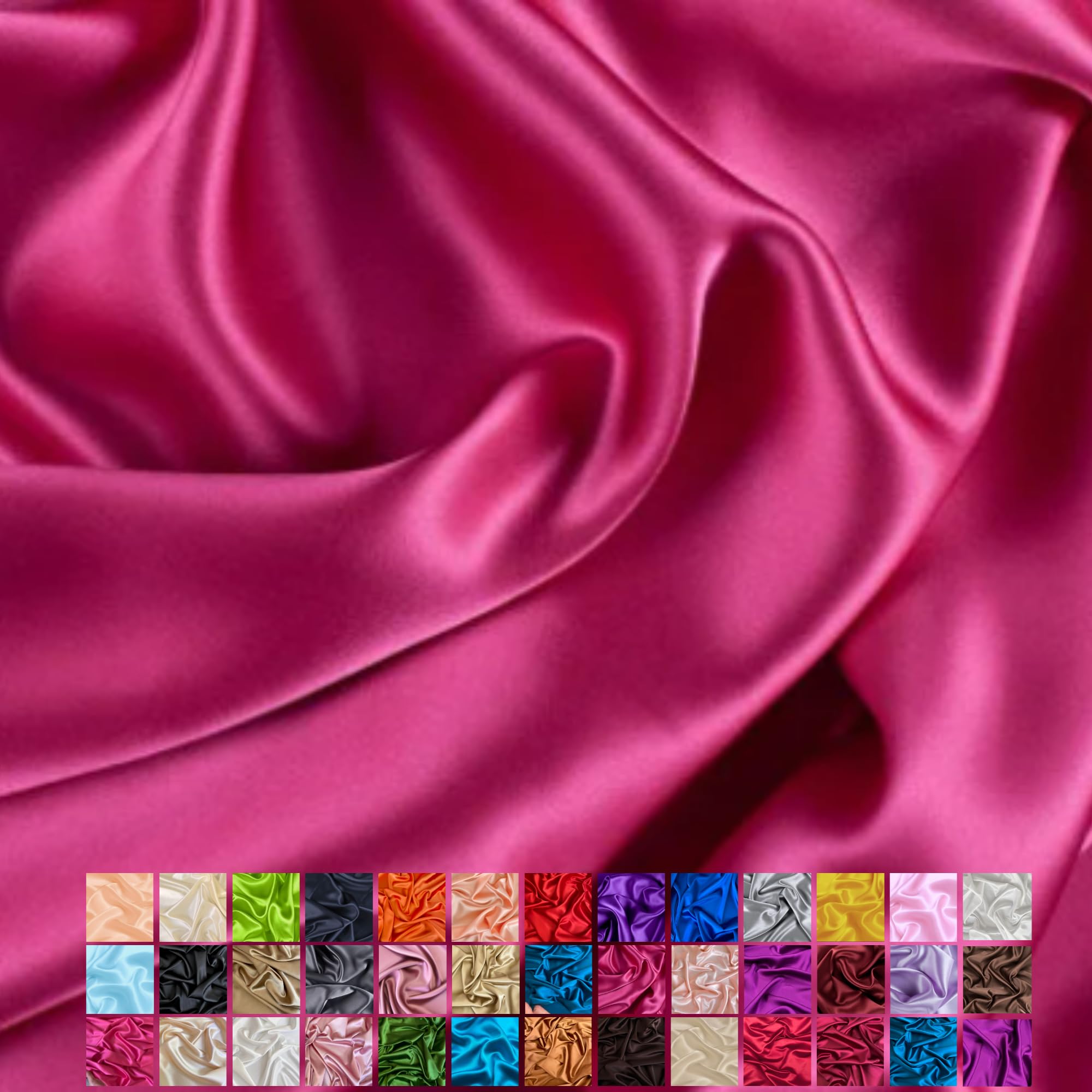 Textile Station BBR Silky Charmeuse - Tela Ligera De Satén Para