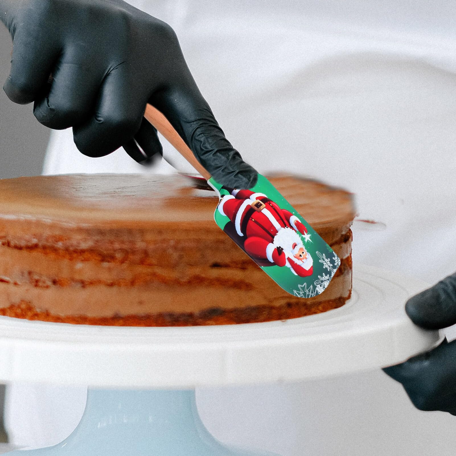 MAGICLULU 5stücke Weihnachts-silikonspatel Mit Cremeschaber Für Backzubehör Praktischer Diy-backspatel Als Butterspatel Für Küche Und Partydekoration